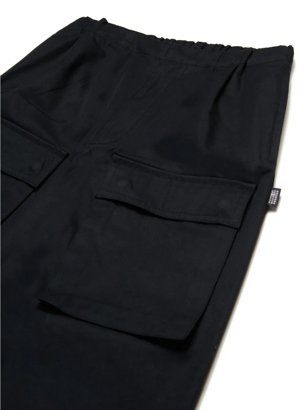 MM6 Maison Margiela Kids Broek met wijde pijpen Zwart