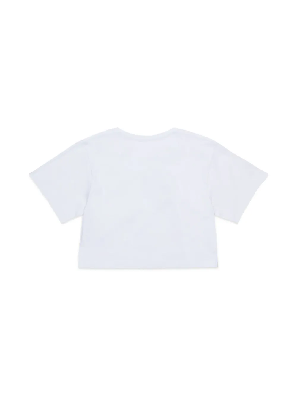 MM6 Maison Margiela Kids Katoenen T-shirt met logo - Wit