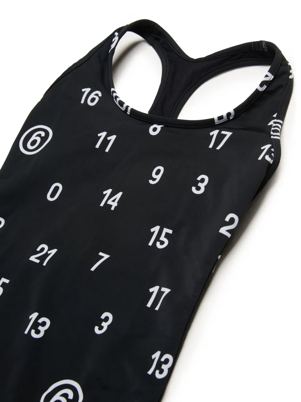 MM6 Maison Margiela Kids Badpak met nummer-print Zwart