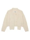 MM6 Maison Margiela Kids layered cardigan - Neutrals