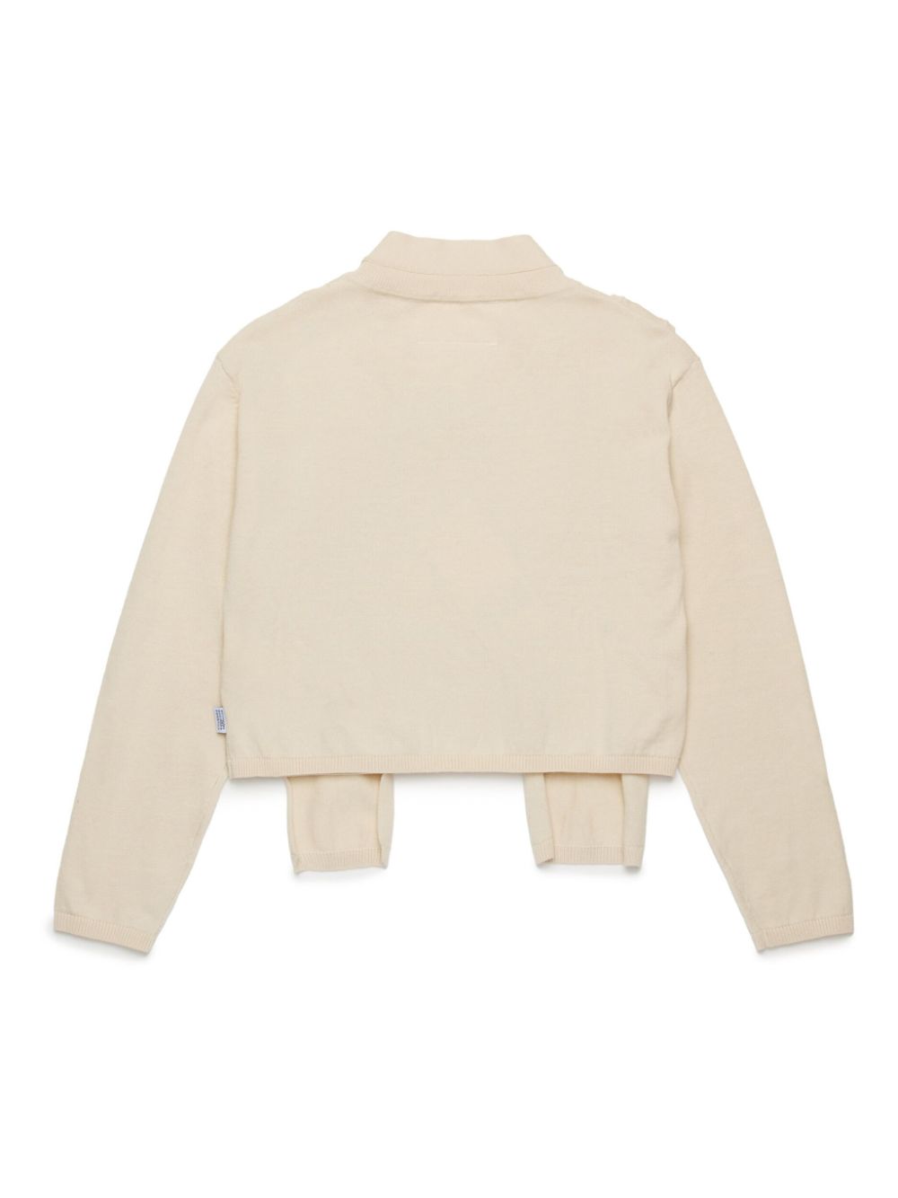 MM6 Maison Margiela Kids layered cardigan - Neutrals