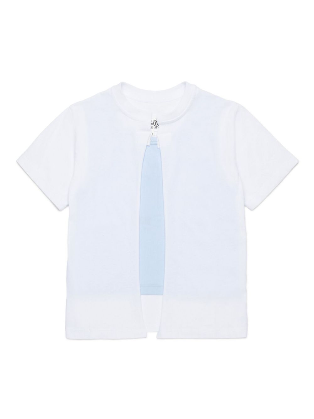 MM6 Maison Margiela Kids layered T-shirt - White