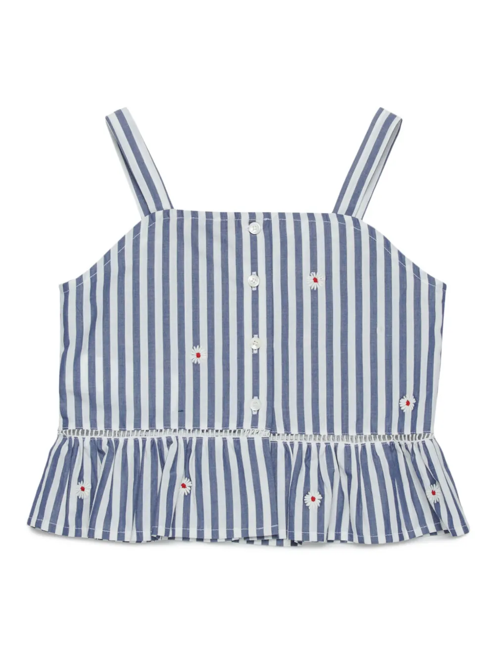 MAX&Co. Kids Gestreepte cropped top - Blauw