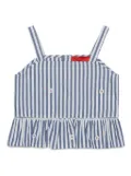 MAX&Co. Kids striped crop top - Blue