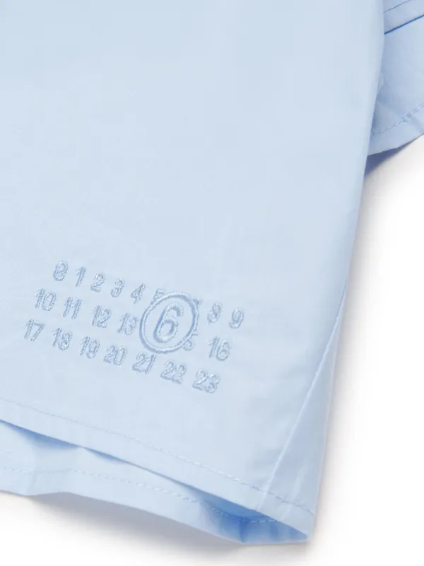 MM6 Maison Margiela Kids Numbers ブラウス | ブルー | FARFETCH JP MM6 Maison Margiela Kids Numbers ブラウス | ブルー | FARFETCH JP