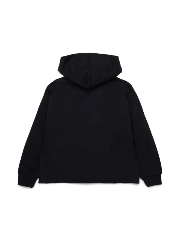 ★MM6 Maison Margiela★ Logo Cotton Hoodie Black S62GU0081S2 MM6 Maison Margiela - Logo Zip Up Hoodie | HBX - Globally