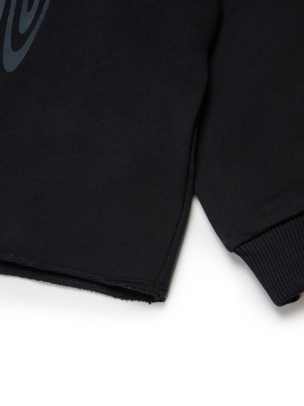 MM6 Maison Margiela Kids Katoenen hoodie met logo Zwart