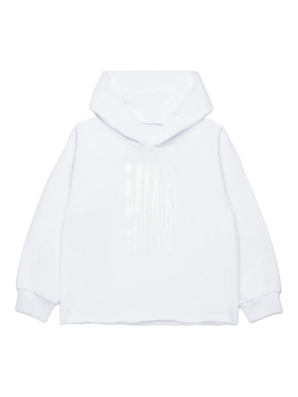 MM6 Maison Margiela Kids Hoodie met logoprint Wit