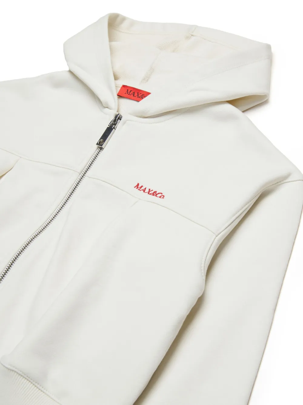 MAX & CO LOGO-EMBROIDERED JACKET
