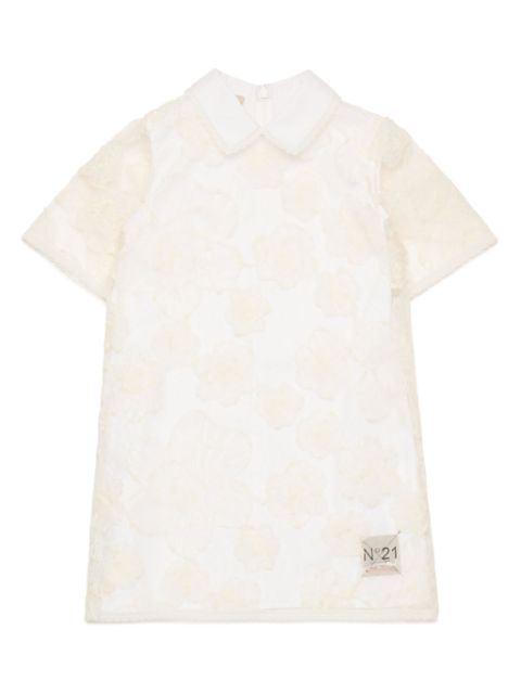 Nº21 Kids Kleid mit Jacquard