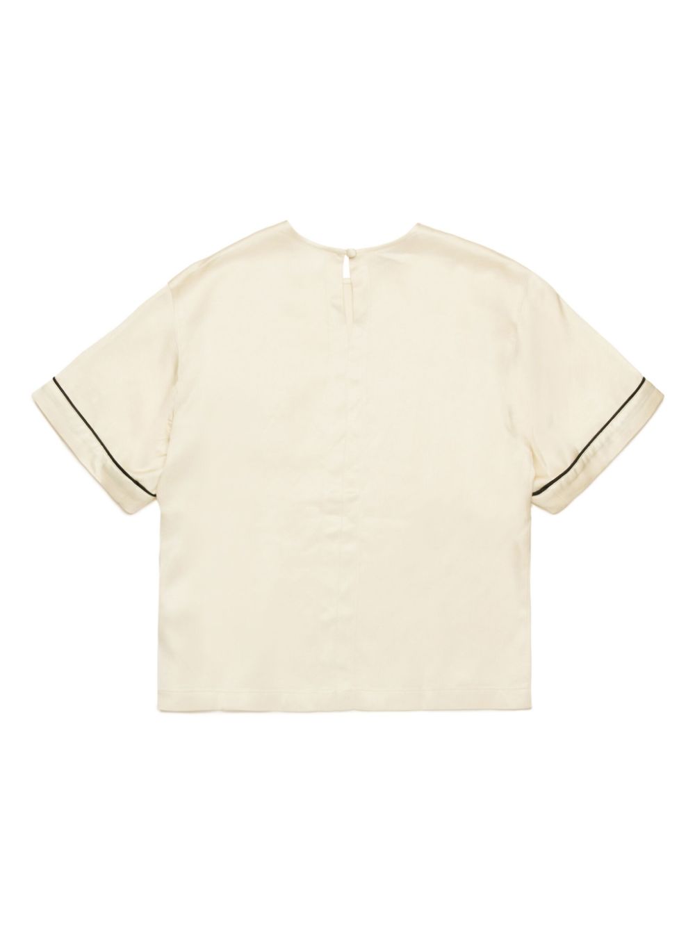 Nº21 Kids T-shirt met logoprint - Beige