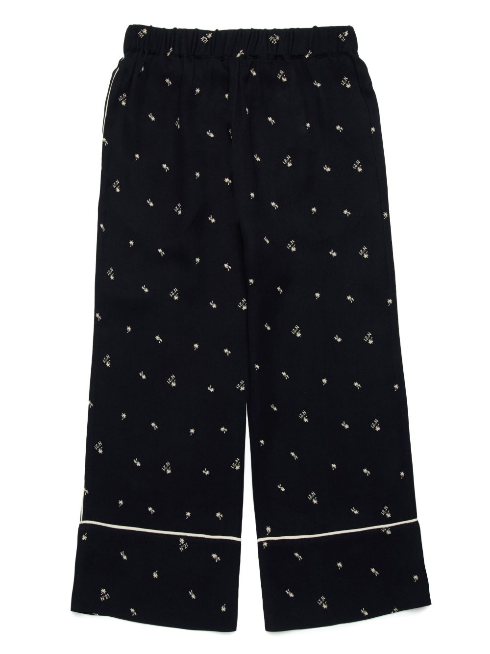 Nº21 Kids Broek met logoprint - Zwart