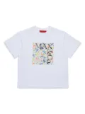 MAX&Co. Kids box logo-print T-shirt - White