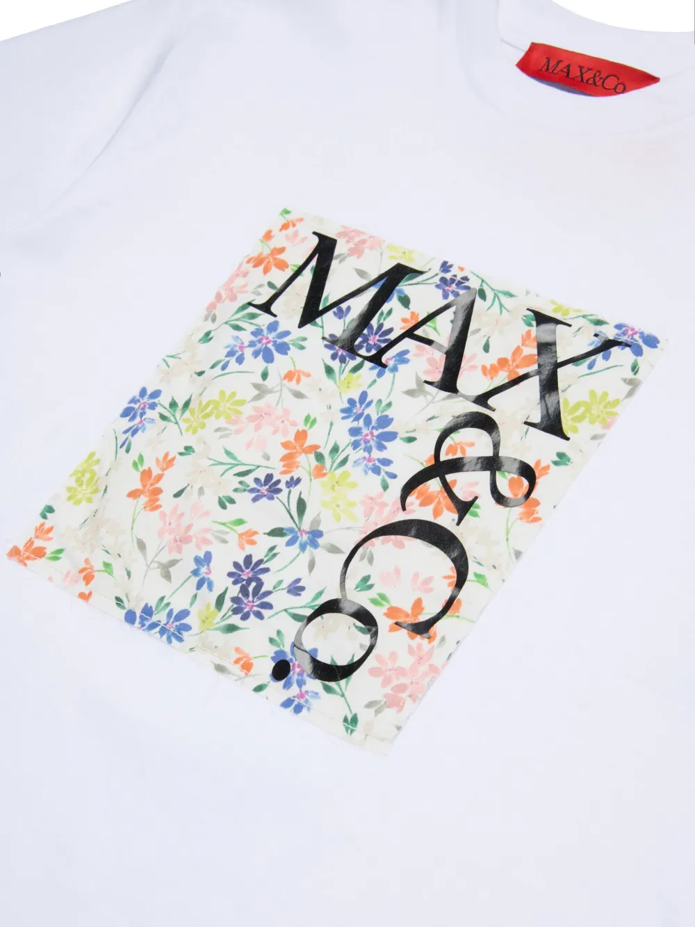 Max & Co Box Logo-print T-shirt In White