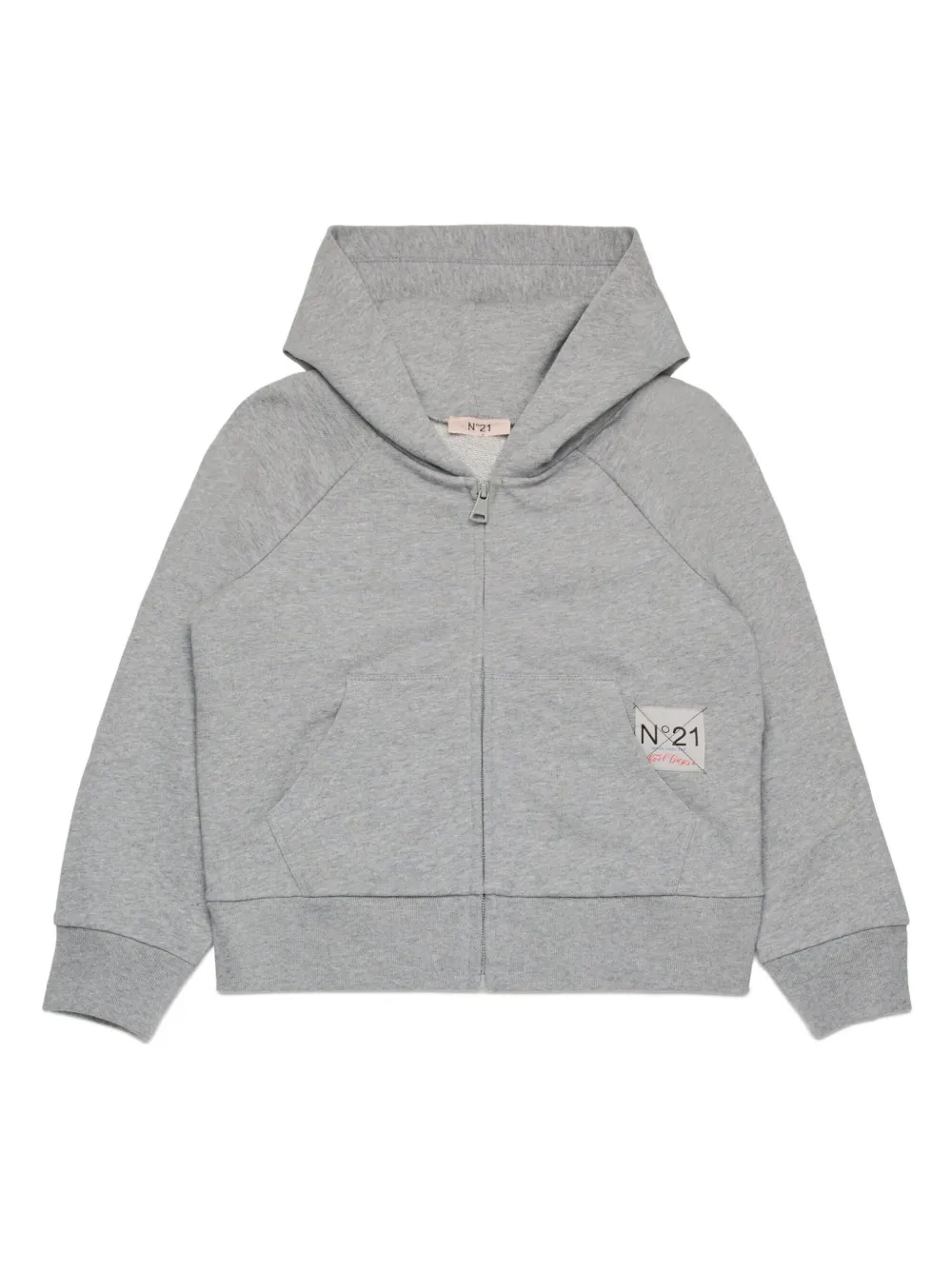 Nº21 Kids sequin-embellished hoodie | Grey | Image 1