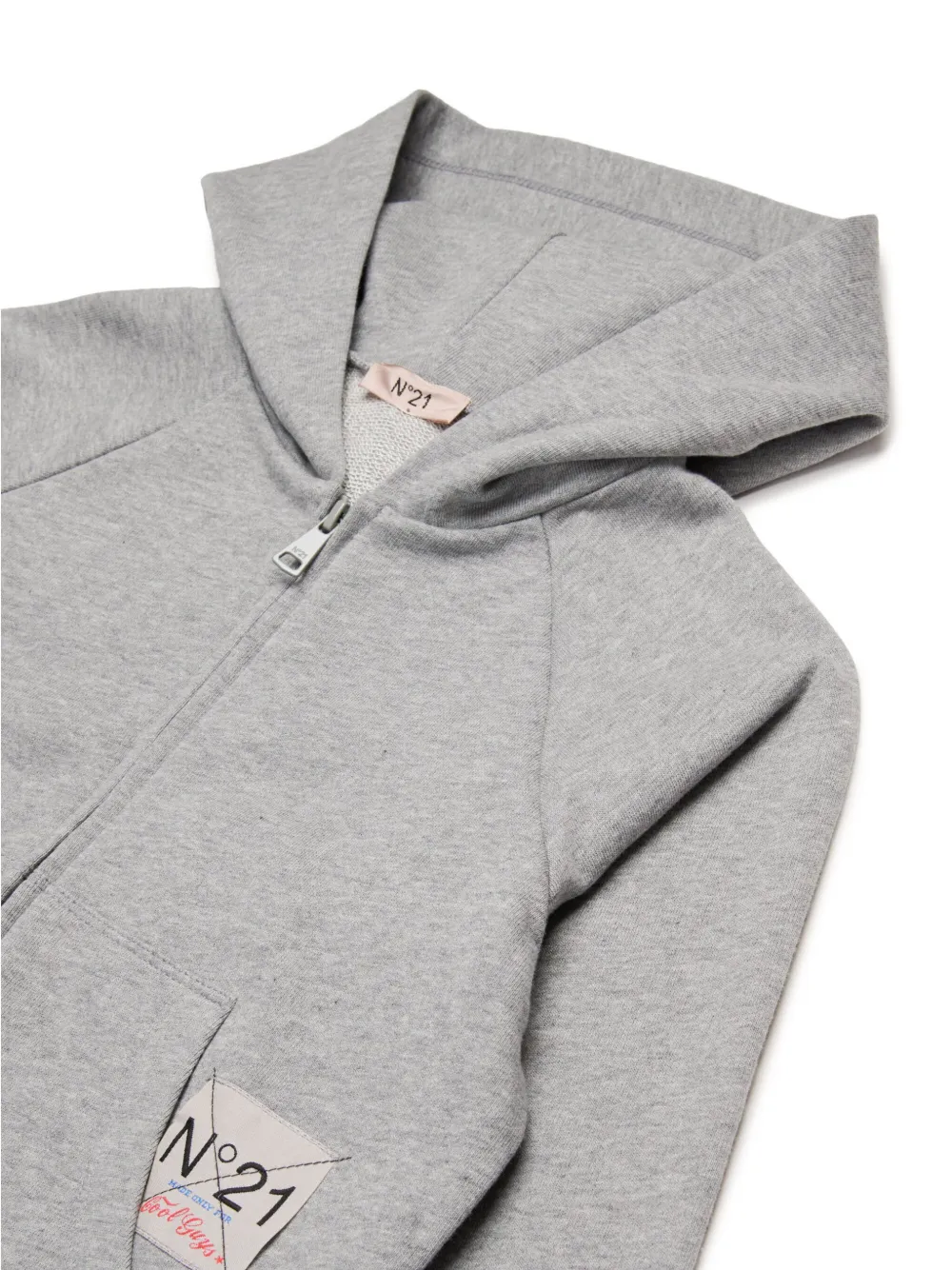 N°21 Hoodie Mit Pailletten In Grau