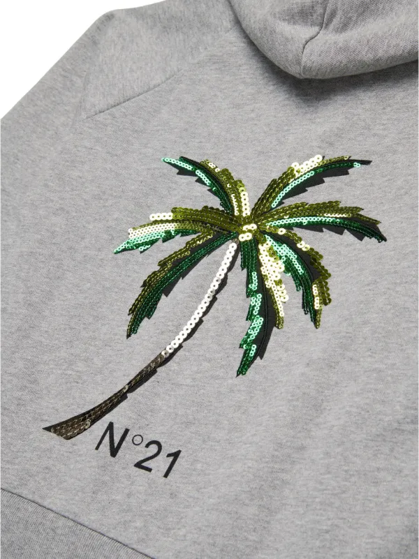 新品未使用　人気完売品 スーパービューティー スパンコールビジューパーカー Nº21 Kids スパンコール パーカー | グレー | FARFETCH JP