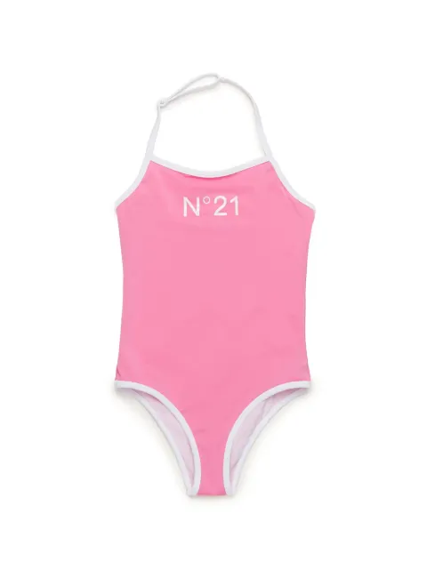 Nº21 Kids logo-print swimsuit