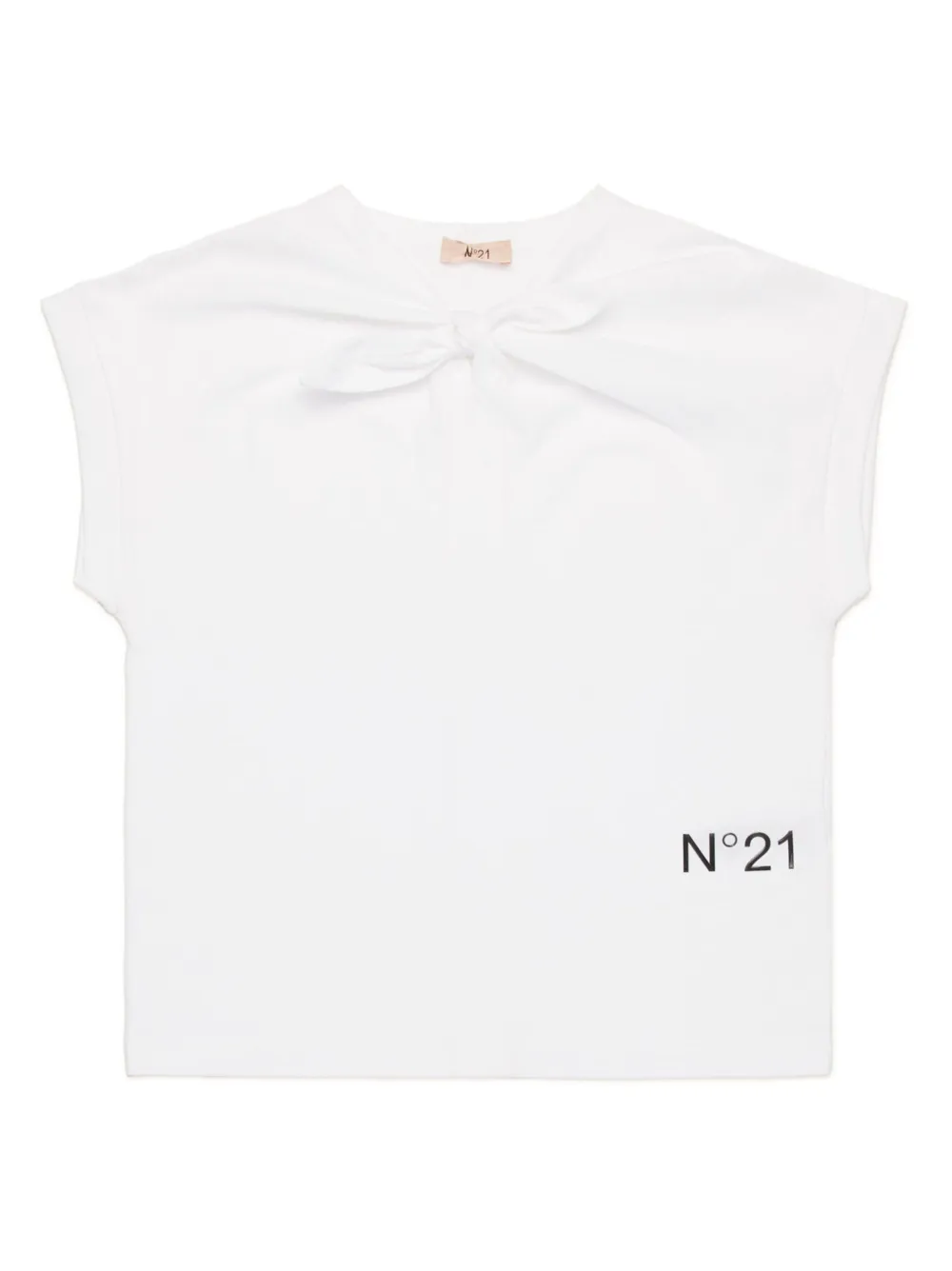 Nº21 Kids logo-print T-shirt | White | Image 1