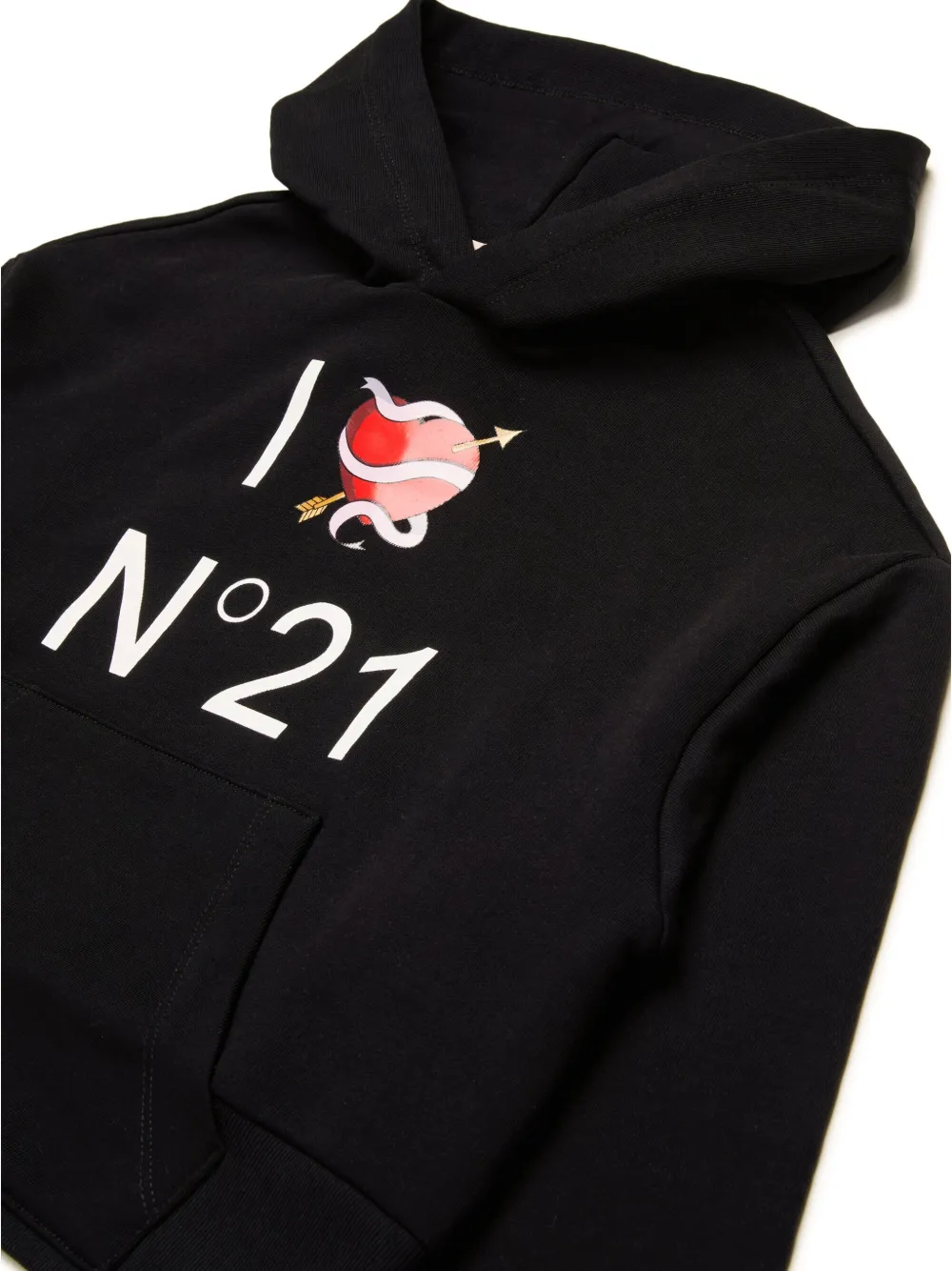 N°21 Logo-print Hoodie In Schwarz