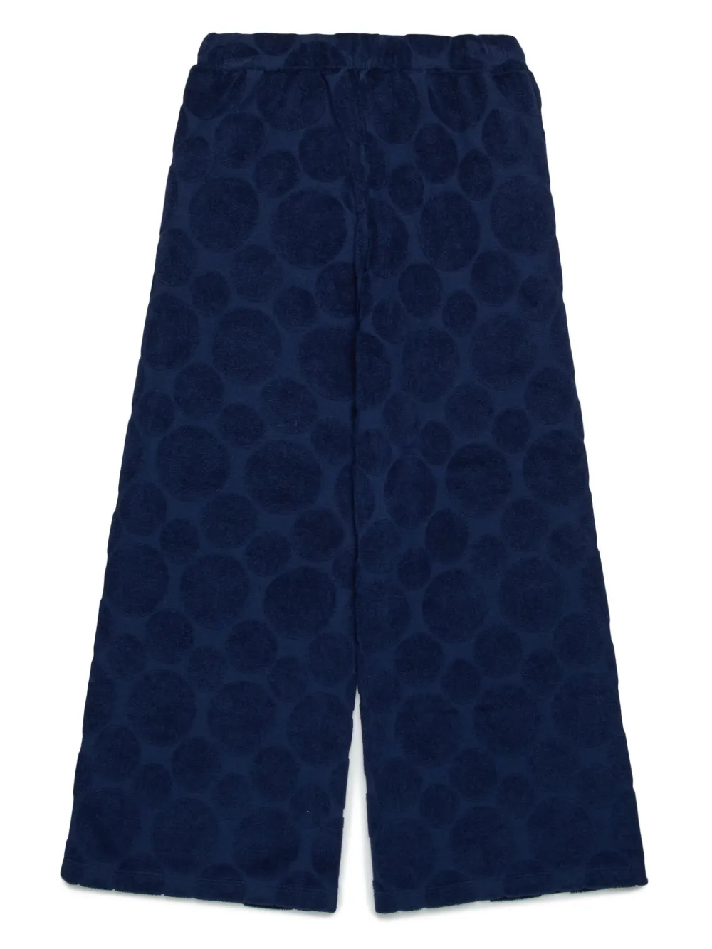 MAX&Co. Kids Broek met stippen en wijde pijpen - Blauw