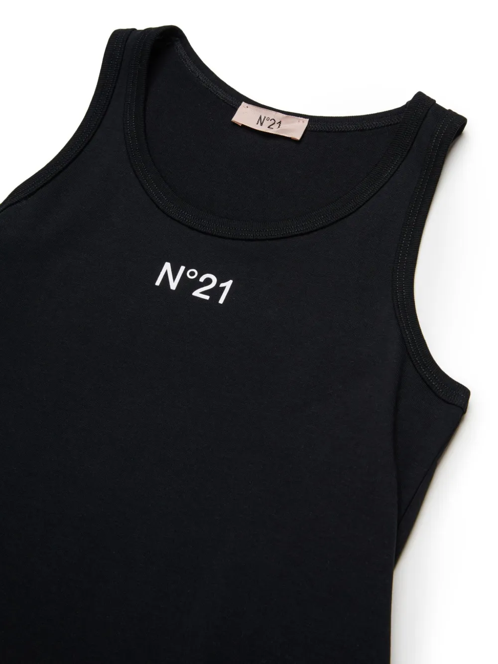 Nº21 Kids Tanktop met logoprint Zwart