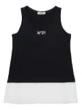 Nº21 Kids logo-print tank top - Black