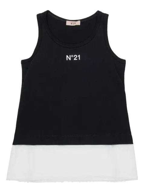 Nº21 Kids logo-print tank top