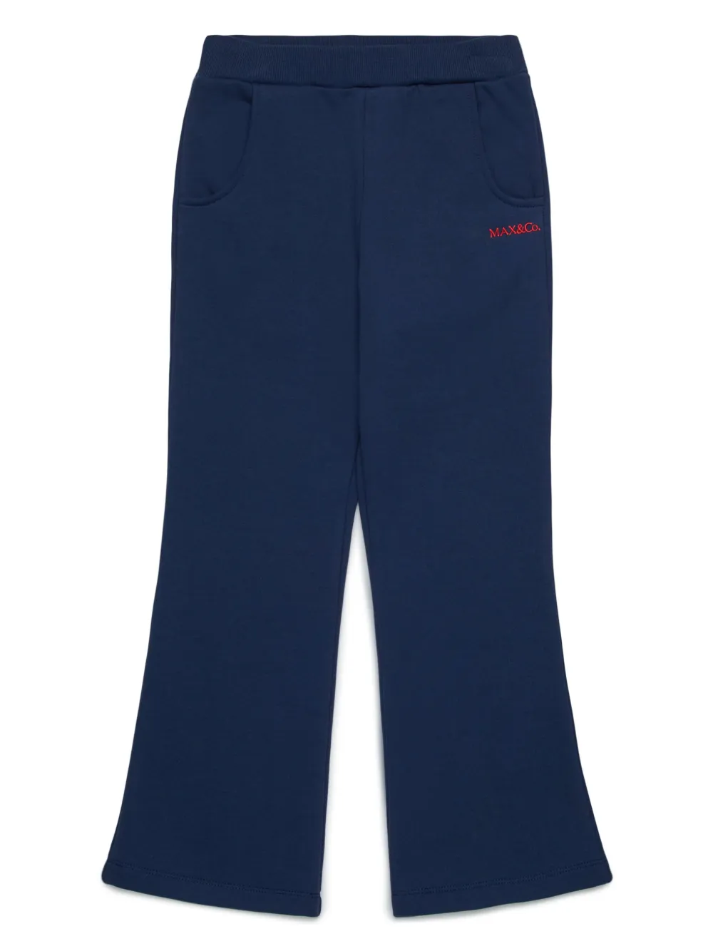 MAX&Co. Kids logo-embroidered track pants | Blue | Image 1