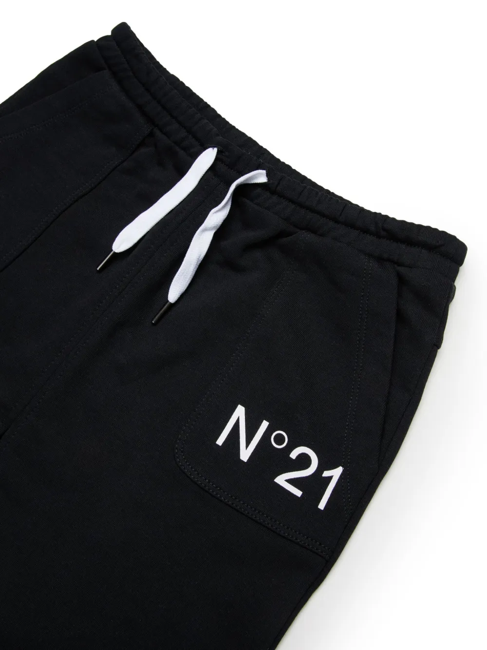 N°21 Gonna In Felpa Con Logo In Black