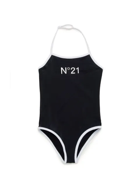 Nº21 Kids Badeanzug mit Logo-Print