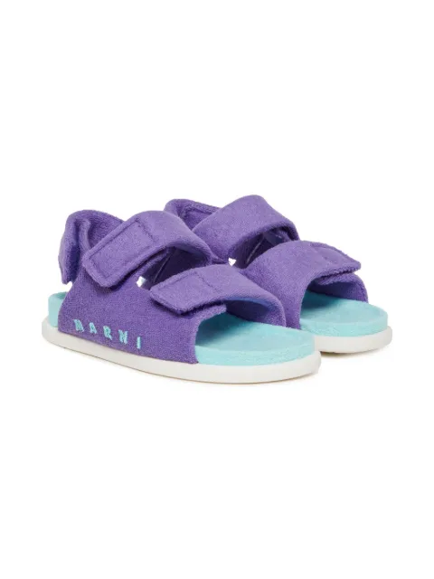 Marni Kids touch-strap sandals