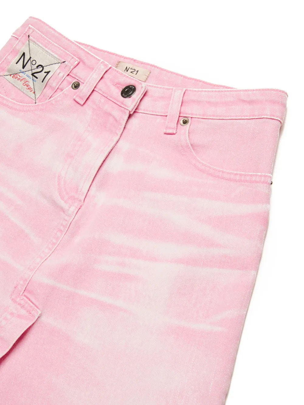 Nº21 Kids Spijkerrok met split Roze