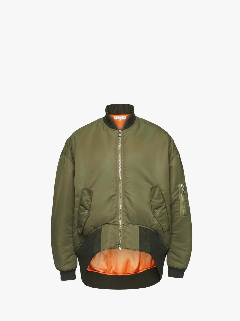 JW ANDERSON JW ANDERSON CURVED HEM OVERSIZED BOMBER JACKET