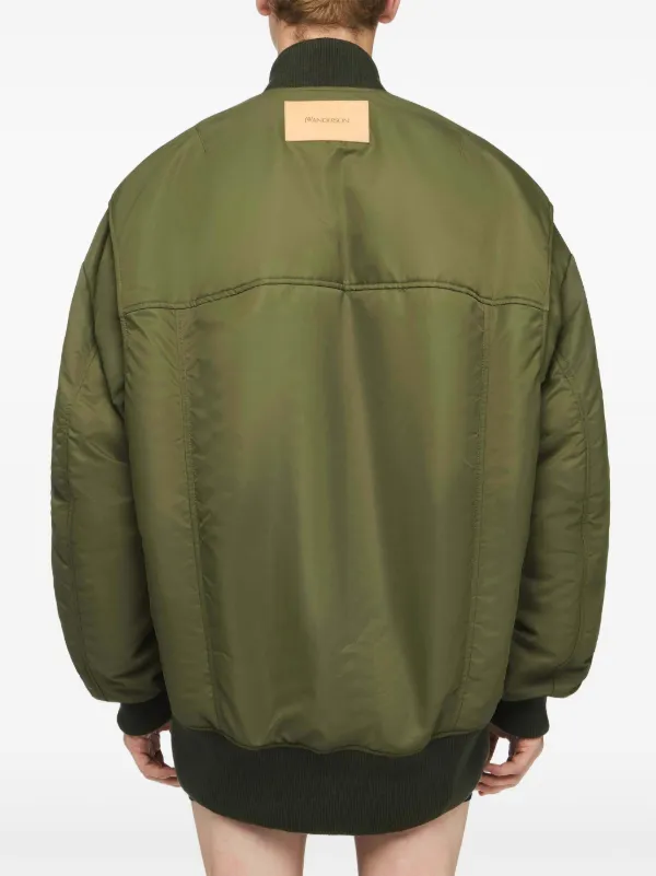 JW Anderson high-low Bomber Jacket | Green | FARFETCH JW Anderson high-low Bomber Jacket | Green | FARFETCH