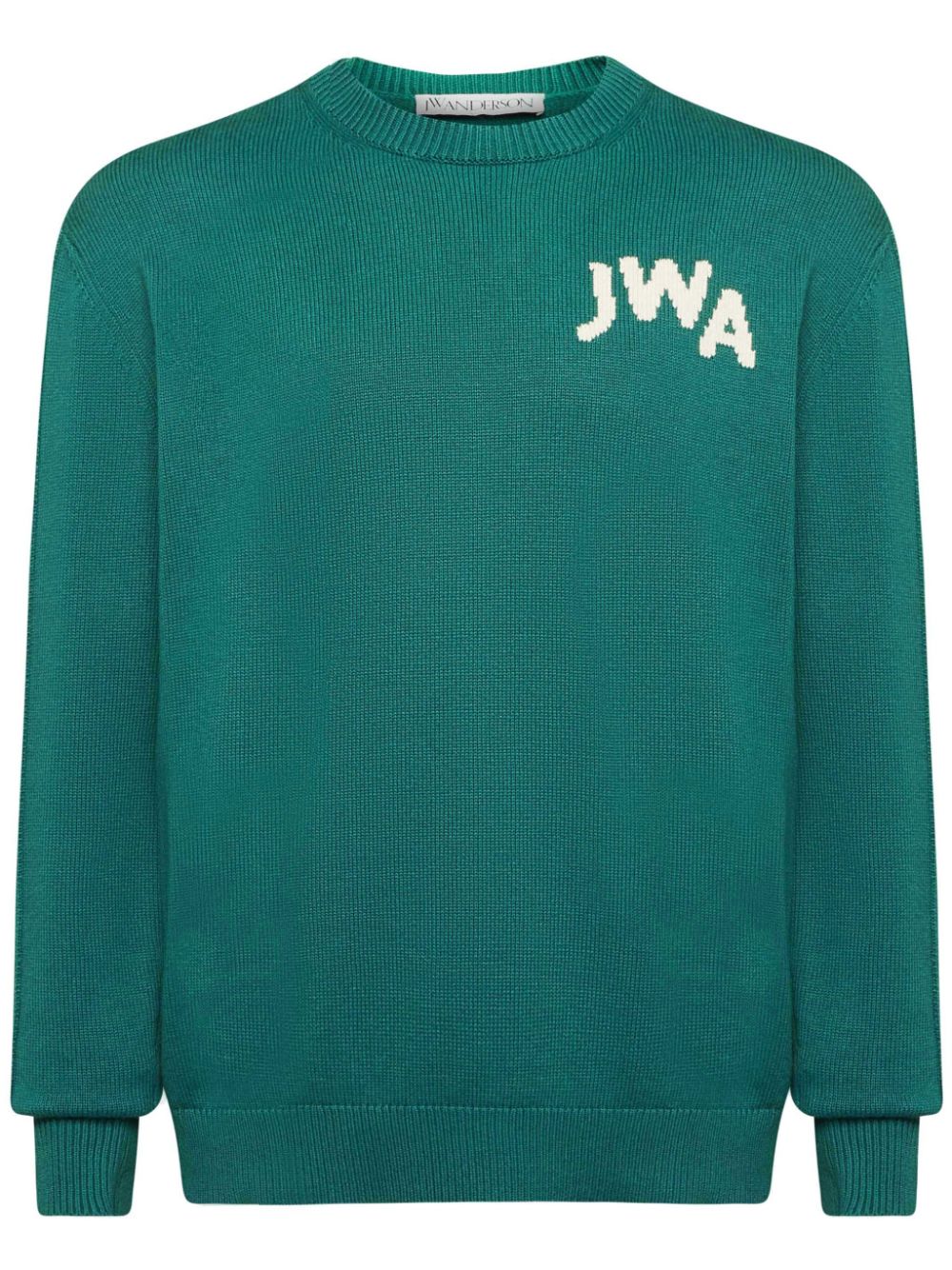 JW Anderson Trui met intarsia logo Groen