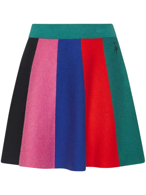 JW Anderson falda corta con rayas estampadas
