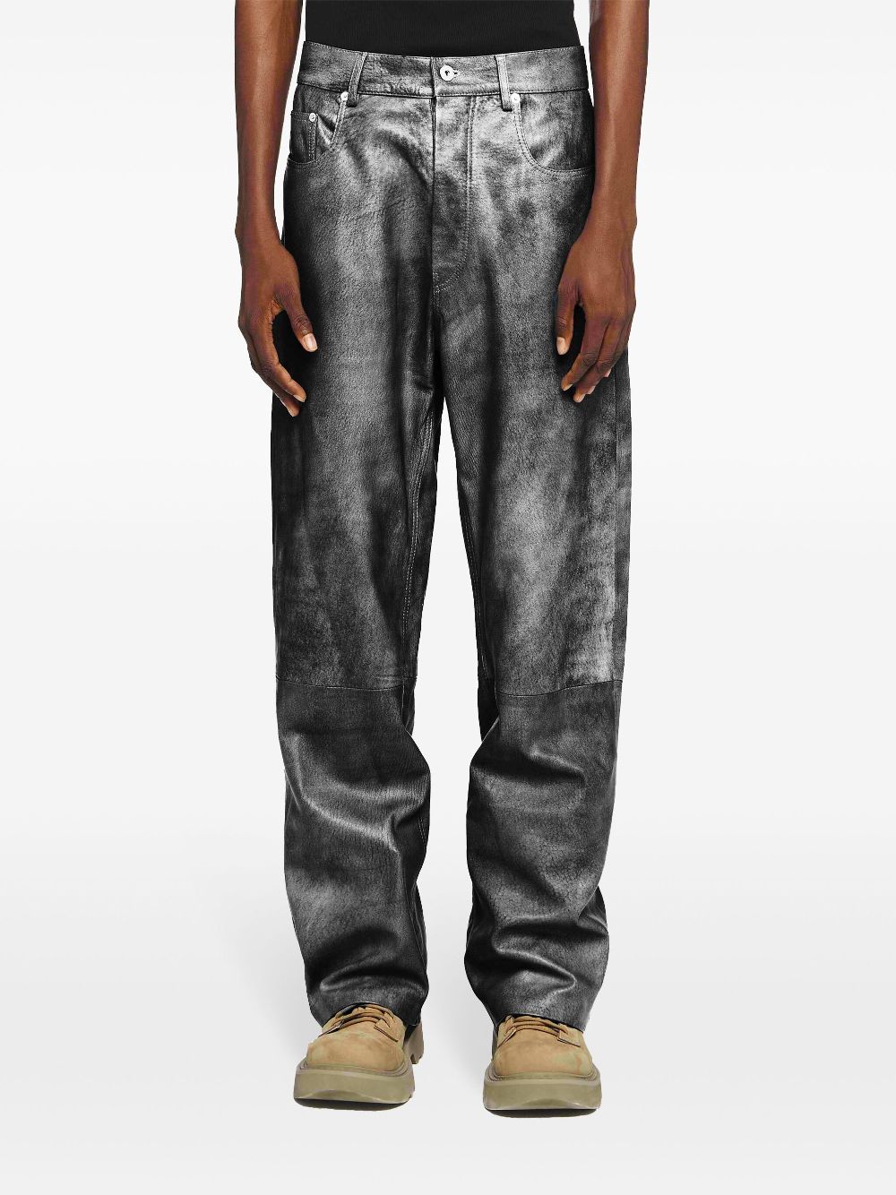 JW Anderson straight-leg leather trousers Men