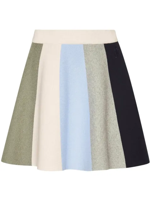 JW Anderson falda corta con rayas estampadas