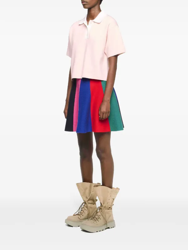 jw anderson ポロシャツ JW Anderson クロップド ポロシャツ | ピンク | FARFETCH JP