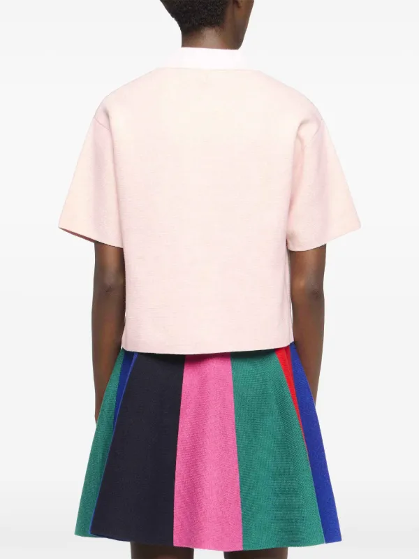JW Anderson クロップド ポロシャツ | ピンク | FARFETCH JP