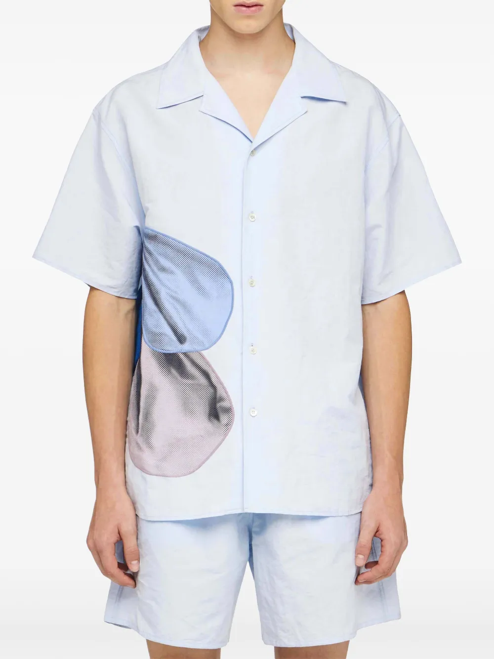 JW Anderson Overhemd met ballonprint Blauw