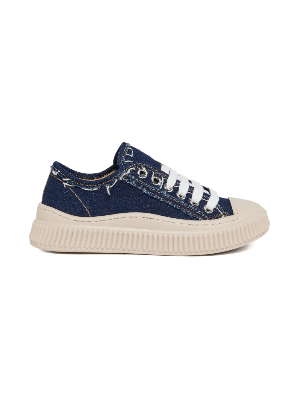 Marni Kids Sneakers van spijkerstof Blauw