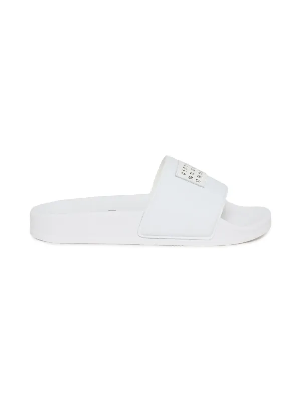 MM6 Maison Margiela Kids ロゴパッチ サンダル | ホワイト | FARFETCH JP