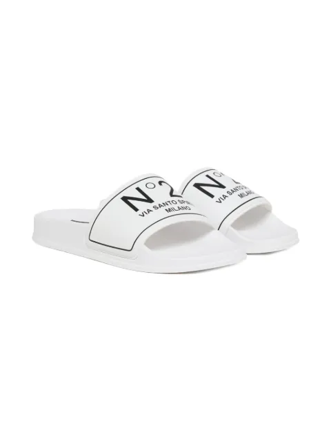 Nº21 Kids flip flops con logo