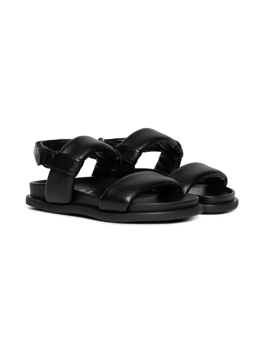 MM6 Maison Margiela Kids Leren sandalen Zwart