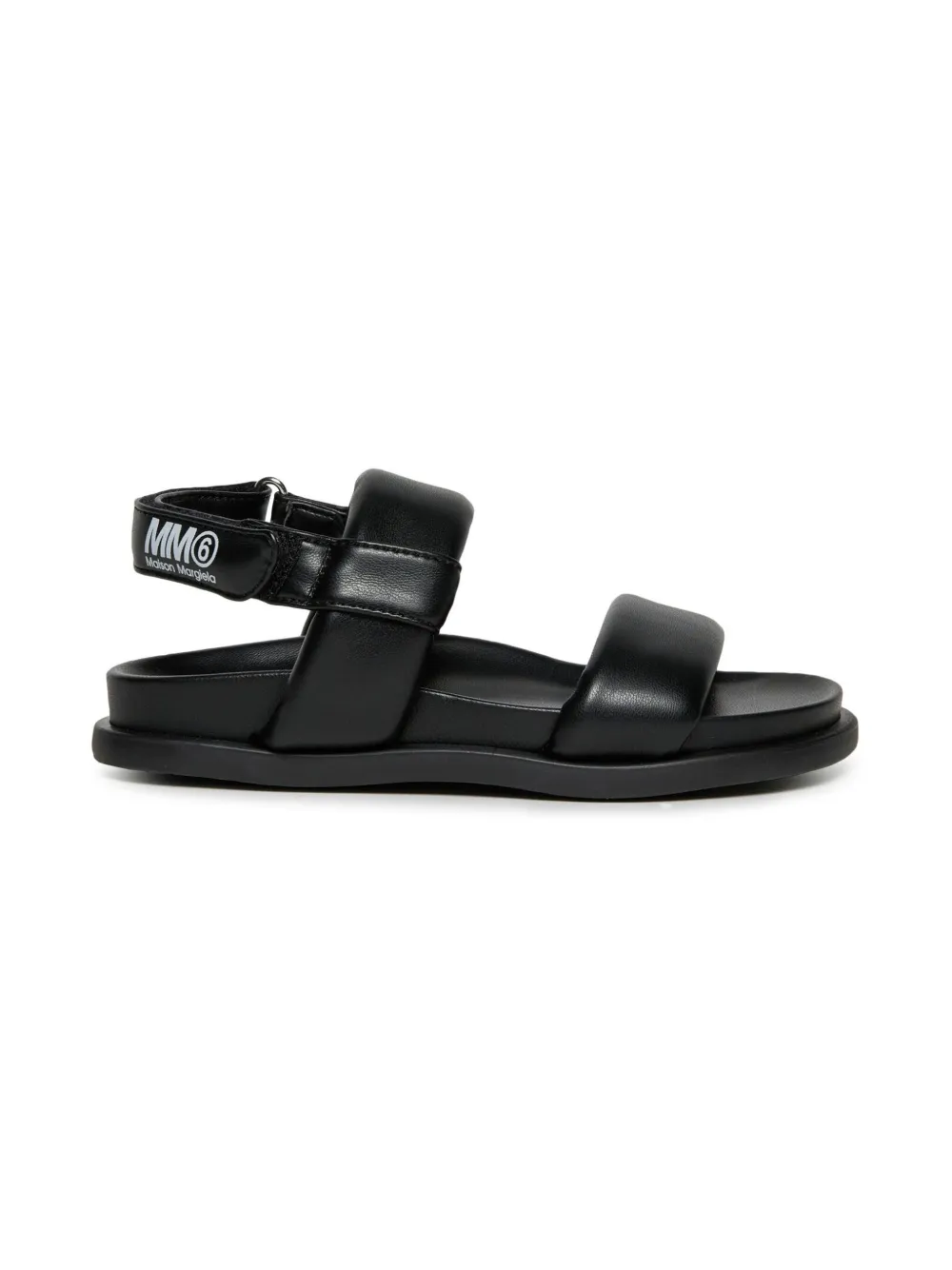 MM6 Maison Margiela Kids Leren sandalen Zwart