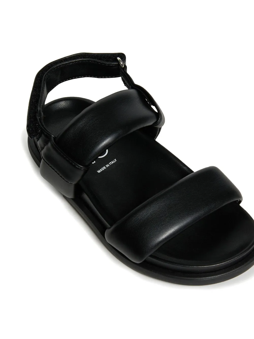 MM6 Maison Margiela Kids Leren sandalen Zwart