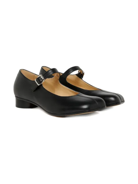 MM6 Maison Margiela Kids leather ballerina shoes