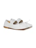 MM6 Maison Margiela Kids logo-print ballerina shoes - White